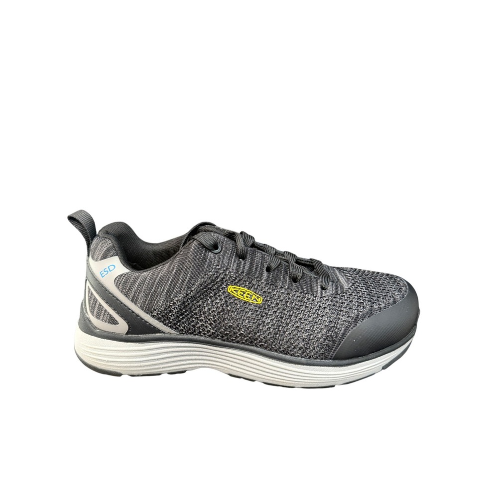 KEEN New Womens Work Shoe Hard Toe Utility Sparta ESD Black Sneaker Lace Up 9.5
